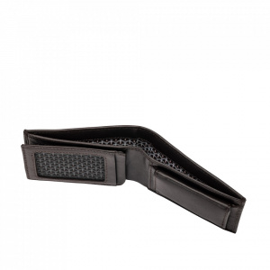 Nuvola Pelle Mini Portafoglio Uomo Piccolo in Pelle Nappa da Giacca Tascabile con Portamonete
