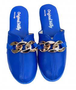 PANTOFOLA DONNA MILLY IN PELLE ARTIGIANALE MADE IN ITALY