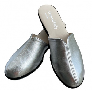 PANTOFOLA DONNA MILLY IN PELLE ARTIGIANALE MADE IN ITALY