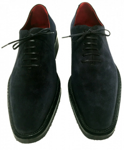 SCARPE UOMO STRINGATE IN CAMOSCIO GAROFALO GIANBATTISTA ARTIGIANALI MADE IN ITALY