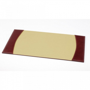 DUDU Sottomano da Scrivania Ufficio in Pelle Bicolore 650x440 mm Antiscivolo  con Bordo Cucito