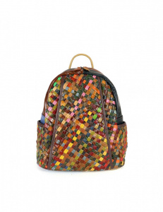 ZAINO MULTICOLOR IN PELLE INTRECCIATA MISSTAR