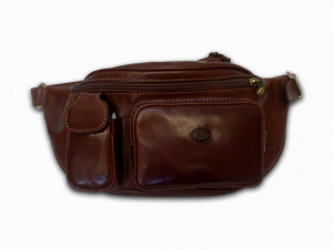 MARSUPIO IN PELLE DI BERARDINO MODELLO 4 TASCHE