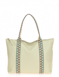 BORSA DONNA SHOPPING CON MANICI IN TESSUTO MULTICOLOR MONTINI GIOIA MADE IN ITALY