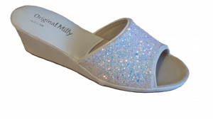 CIABATTA DONNA MILLY GLITTER ARTIGIANALE MADE IN ITALY