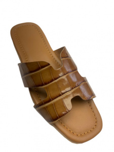 CIABATTE DONNA IN PELLE STAMPA COCCO GEDA MADE IN ITALY