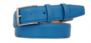 CINTURA UOMO 3,5 CM IN PELLE STAMPA CERVO ORIONE BELTS ARTIGIANALE MADE IN ITALY