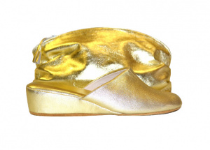 ESCLUSIVE PANTOFOLE DONNA IN PELLE DA VIAGGIO IMPERIAL MADE IN ITALY