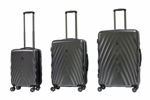 SET TROLLEY RIGIDO 4 RUOTE RAVIZZONI LINEA DIAMANTE