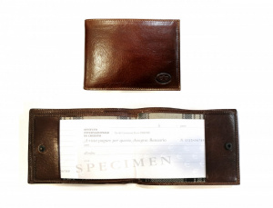 PORTAFOGLIO UOMO IN PELLE CON PORTA ASSEGNI DI BERARDINO