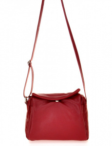 BORSA DONNA A TRACOLLA IN PELLE MONTINI FLORA GRAINY MADE IN ITALY