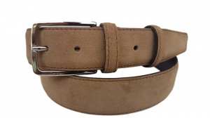 CINTURA UOMO 3,5 CM IN CAMOSCIO ORIONE BELTS ARTIGIANALE MADE IN ITALY