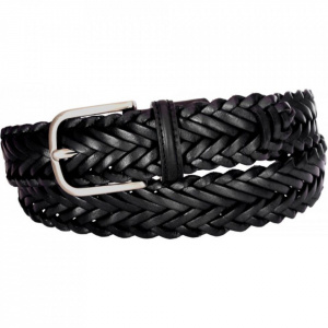 CINTURA UOMO 3,5 CM INTRECCIATA IN CUOIO ORIONE BELTS ARTIGIANALE MADE IN ITALY