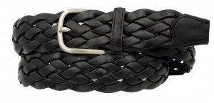 CINTURA UOMO 4 CM INTRECCIATA IN CUOIO ORIONE BELTS ARTIGIANALE MADE IN ITALY