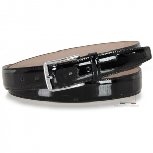 CINTURA UOMO IN VERNICE 3,5 CM ADPEL ARTIGIANALE MADE IN ITALY