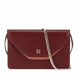 DUDU Piccola Borsa a Tracolla Spalla Donna Catena Made in Italy in Vera Pelle, Convertibile a Marsupio, Mini Borsetta a Busta