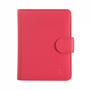 DUDU Portafoglio da Donna in Pelle Morbida Colorato Blocco RFID con Portamonete Zip e Porta Carte di Credito