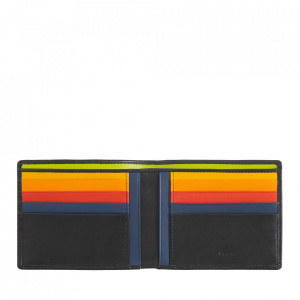 DUDU Portafoglio uomo RFID porta carte di credito in vera pelle da 8 tessere porta banconote