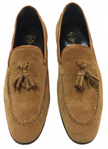 MOCASSINI UOMO IN CAMOSCIO GAROFALO GIANBATTISTA ARTIGIANALI MADE IN ITALY