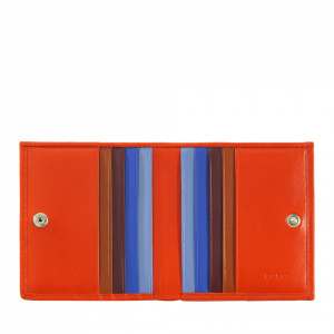 DUDU Portafoglio RFID di pelle multicolore porta carte e monete
