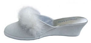 PANTOFOLA DONNA MILLY IN CAMOSCIO ARTIGIANALE MADE IN ITALY