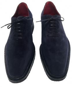 SCARPE UOMO STRINGATE IN CAMOSCIO GAROFALO GIANBATTISTA ARTIGIANALI MADE IN ITALY