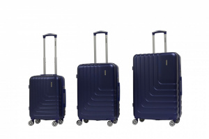 SET TROLLEY RIGIDO 4 RUOTE RAVIZZONI LINEA TITANIO ESPANDIBILE