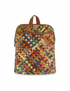 ZAINO MULTICOLOR IN PELLE INTRECCIATA MISSTAR