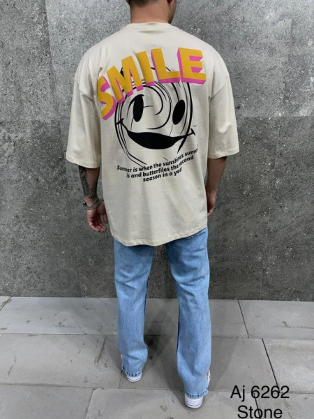 Tricou oversize smile stone aj-6262