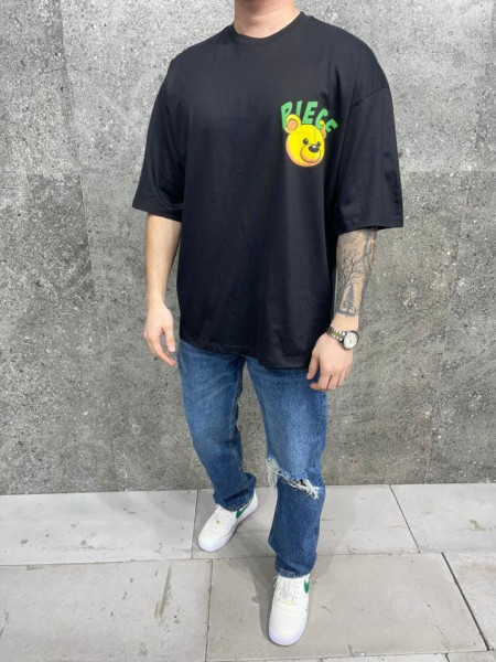 Tricou oversize piece black aj-6264