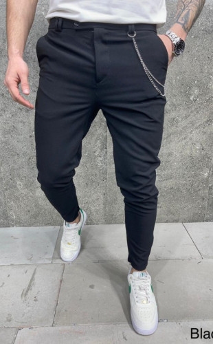 Pantaloni slimfit casual black