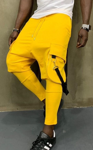 Pantaloni Trening Semi Tur Yellow