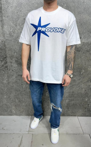 Tricou oversize provoche off white aj-6263