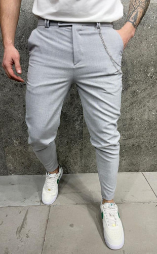 Pantaloni slimfit casual Light grey