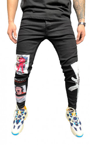 Blugi slim fit ak-47 cod B5673