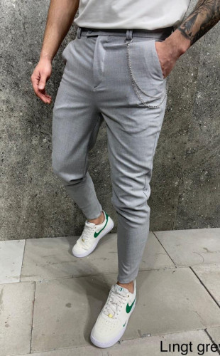 Pantaloni slimfit casual Light grey