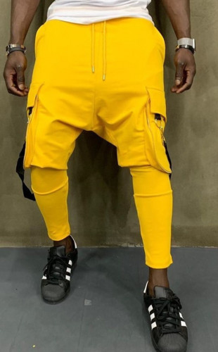 Pantaloni Trening Semi Tur Yellow