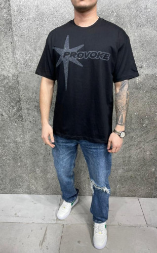 Tricou oversize provoche black aj-6263