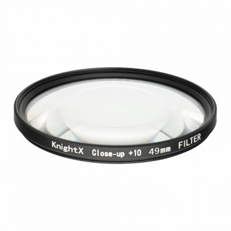 Filtru Macro Close Up 10+ KnightX 49 mm Sticla optica SLIM