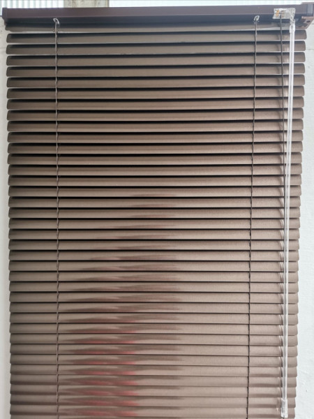 jaluzele orizontale aluminiu maro L 45 cm x H 140 cm