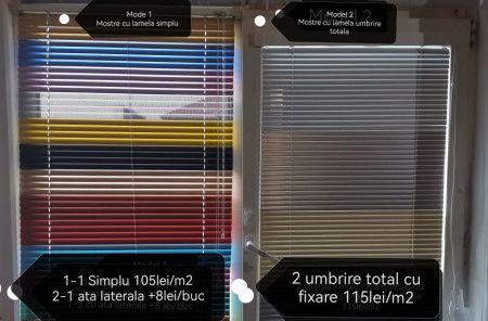 jaluzele orizontale aluminiu confectionata (ISOLINE) M2 MODEL 2