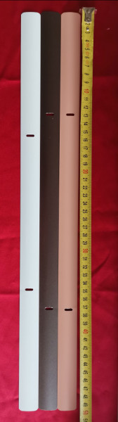 Lamela aluminiu 50cm-(jaluzele aluminiu) alb, maro, piersca, auriu...