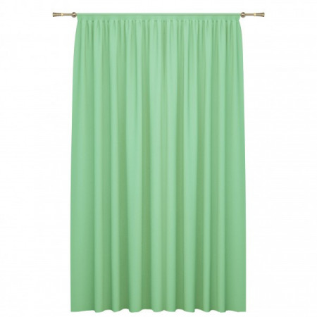 Perdea voal L 150x260 cm, culoare VERDE, prindere cu rejansa