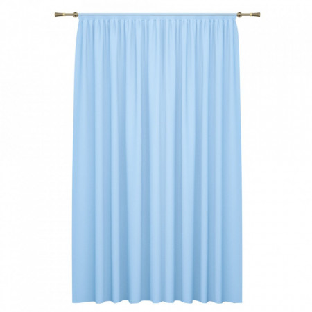 Perdea voal L 300x260 cm, culoare ALBASTRU, prindere cu rejansa
