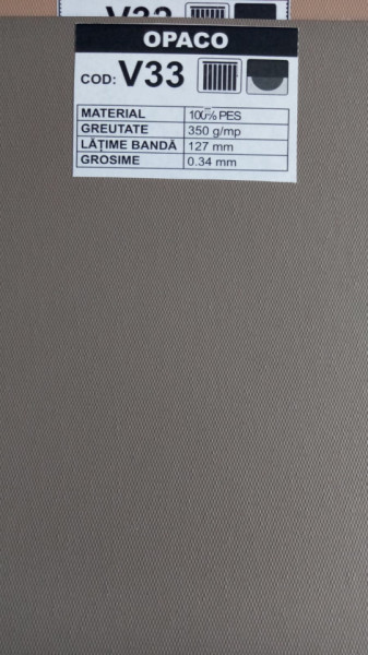 Lamele pentru jaluzele verticale Opac V 33
