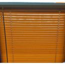 Jaluzea orizontala material PVC, culoare maro, imitatie lemn,dechis, L80cm x H 190 cm