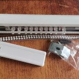 Garnisa pentru jaluzele verticale, L 110 cm, aluminiu, alb