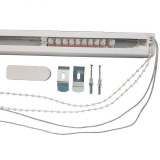 Garnisa pentru jaluzele verticale, L 130 cm, aluminiu, alb