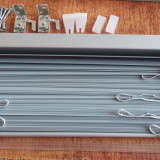 jaluzele orizontale aluminiu confectionata L 50 X120 CM ALB