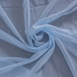 Perdea voal L 150x260 cm, culoare ALBASTRU, prindere cu rejansa